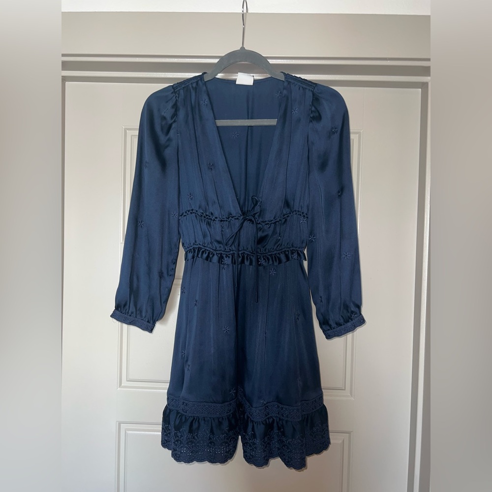 Elegant Navy Blue Dress